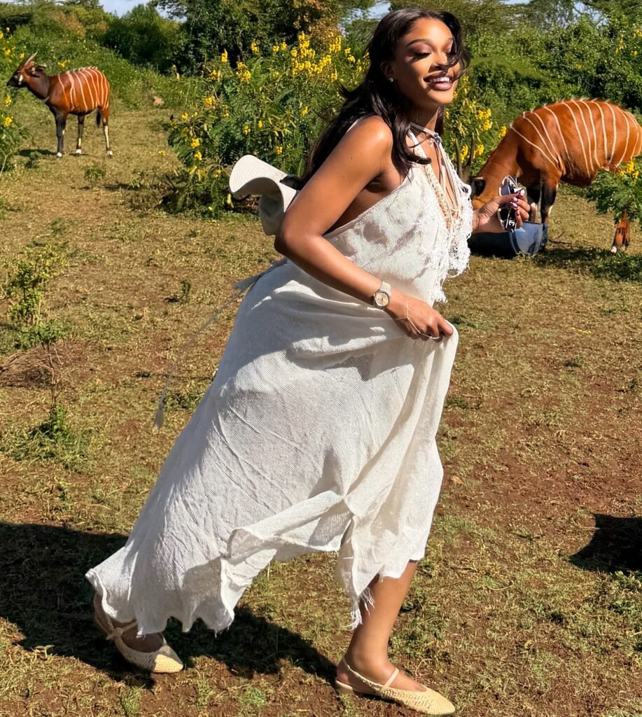 Diana Eneje at the Fairmont Mount Kenya Safari Club